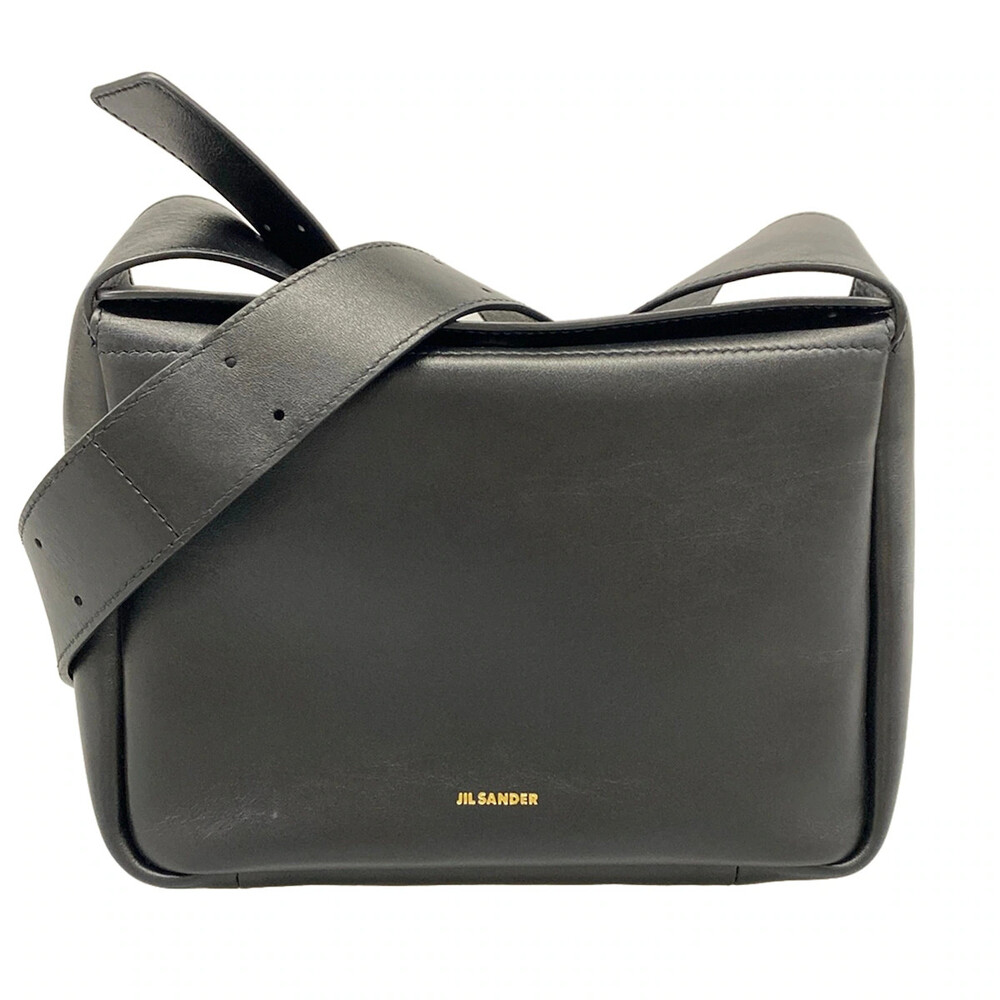 Jil Sander Black Leather Shoulder Bag #345685J12B